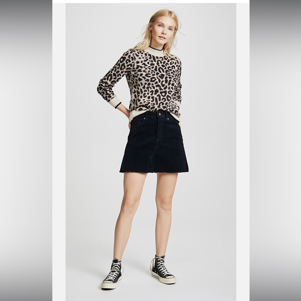 DL1961 Navy Mini Skirt